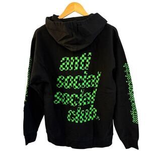 Anti Social Social Club FW20 Black Food Court Pullover Hoodie Men’s M - Punk Emo